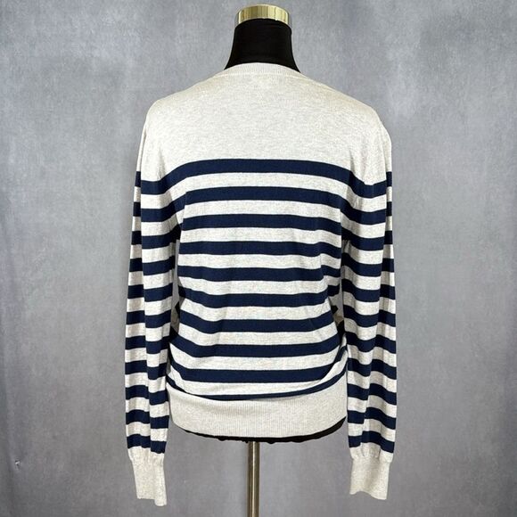 Merona Striped Crew Neck Sweater - Picture 2 of 5